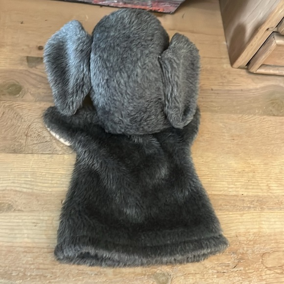 Vintage Omega Puppet Shop Elephant 1984 Gray 12” Tall Teacher Therapist - Picture 6 of 8